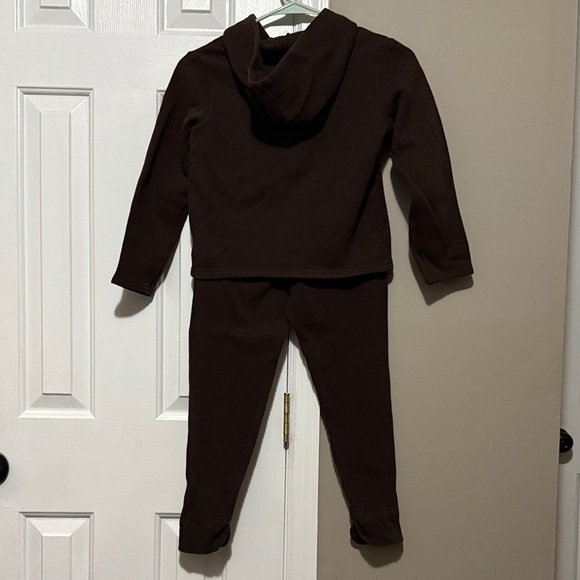 Disney Brown Kids Hoodie & Sweatpants Set with Winnie The Pooh and Piglet - Picture 2 of 11